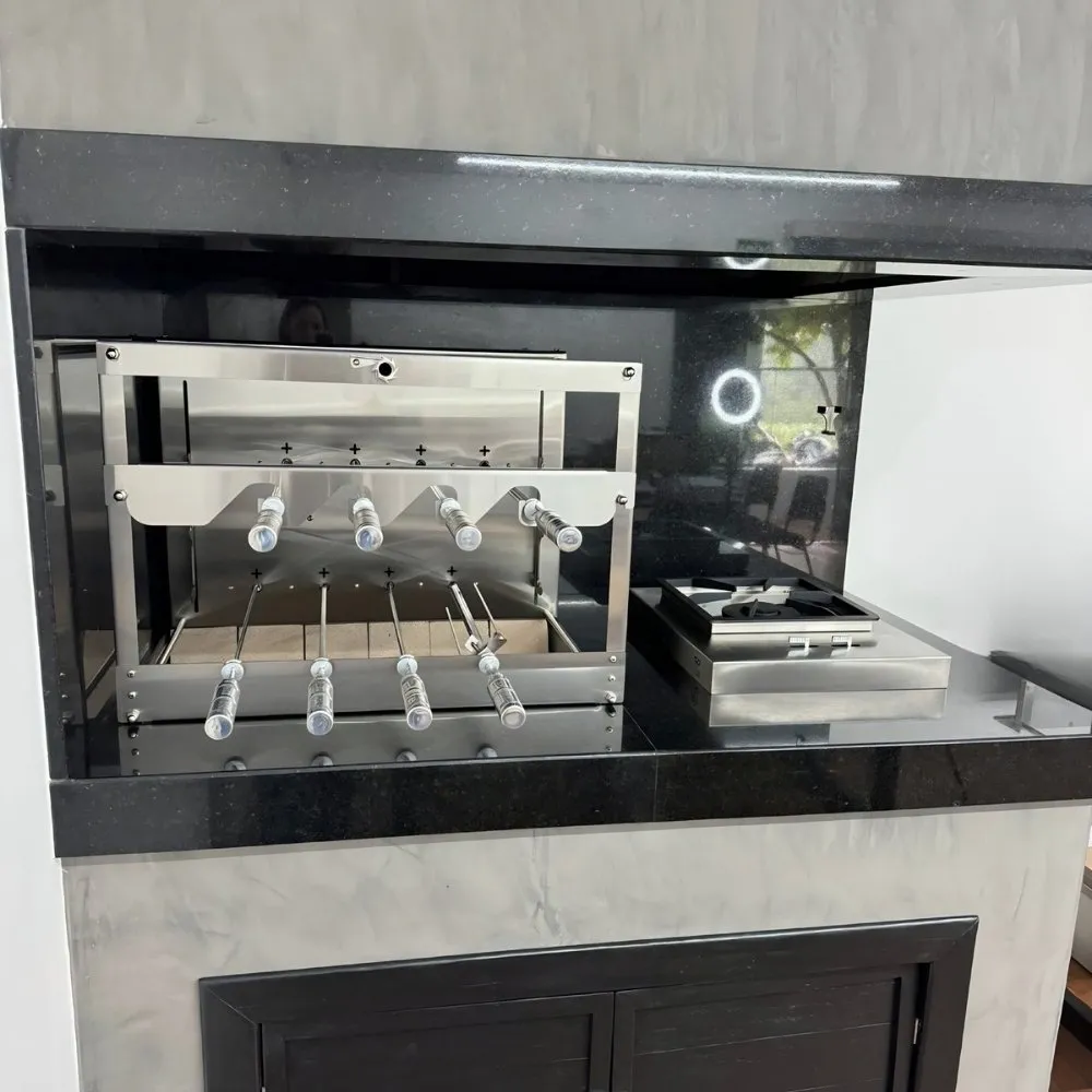 Detalhe da grelha elevatória